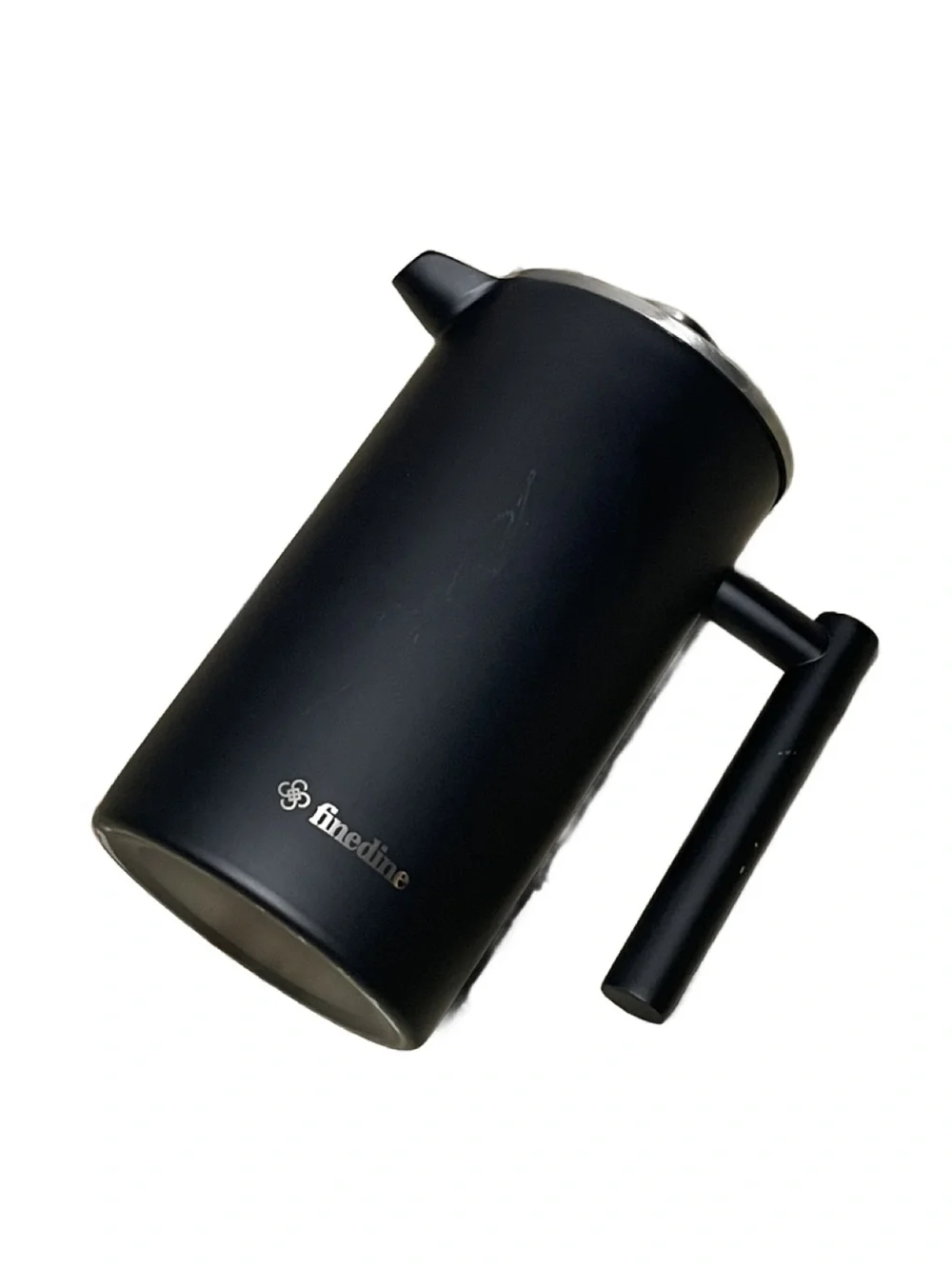 Finedine Matte Black French Press Coffee Maker - Stainless Steel - 34 oz.